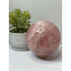 Beautiful Rose Quartz Crystal Sphere